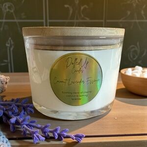 16oz Coconut Lavender Essence Soy Candle | Handmade Spa Candle